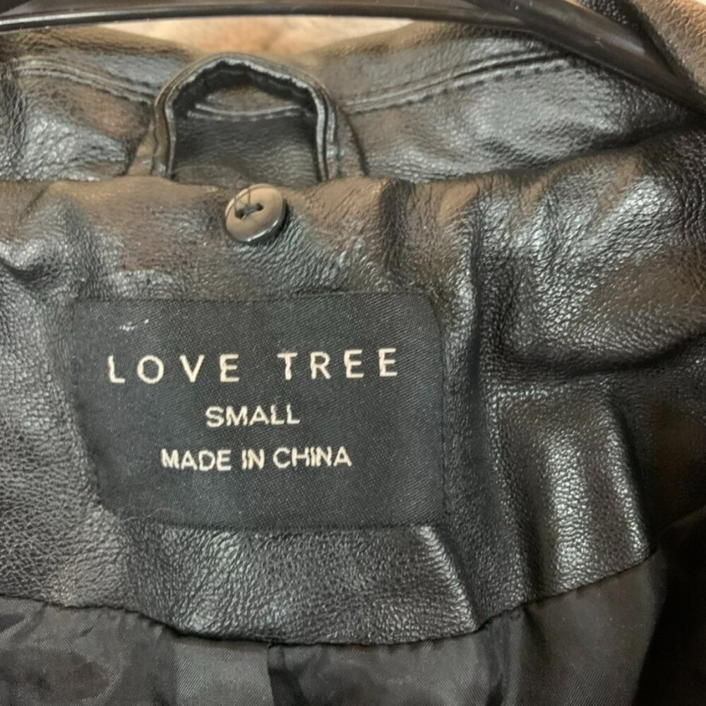 Love Tree Black Faux Leather Moto Jacket - Picture 5 of 15